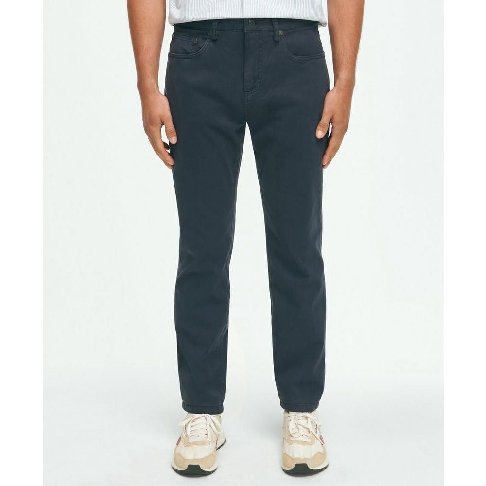 Brooks Brothers Slim Fit Five Pocket Stretch Cotton Garment Dye Pants Mens 35x32
